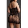 Le Désir Robe sexy Grande Taille Strapless - Noir